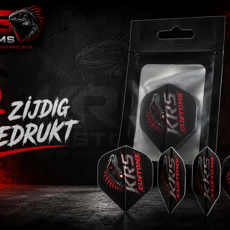 Dart Flights 4-zijdig Bedrukt